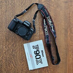 Nikon F90X AF Film Camera + Film + Vivitar 285 Flash